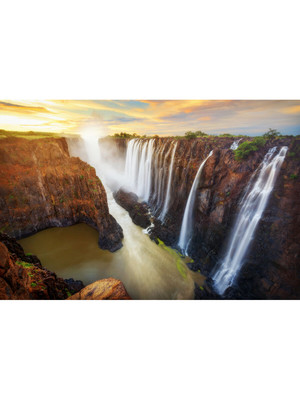 Постер «Водопад Виктория в Замбии и Зимбабве»